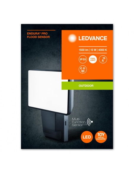 E PRO FLOOD S 15W 840 IP55 DG LEDV "000004058075228801"