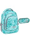 Set scoala Backup - Ghiozdan, Penar etui, Motiv mint explosion