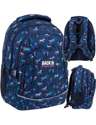 Set scoala Backup - Ghiozdan, Penar etui, Motiv cal