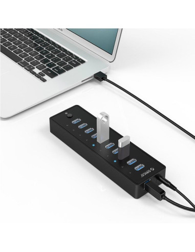 Hub Orico P10-U3 cu 10 port-uri USB 3.0,P10-U3-BK