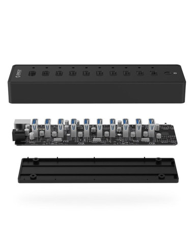 Hub Orico P10-U3 cu 10 port-uri USB 3.0,P10-U3-BK