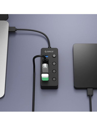 Hub Orico W9PH4-U3 V1 4 Port USB 3.0,W9PH4-U3-V1-BK-PRO