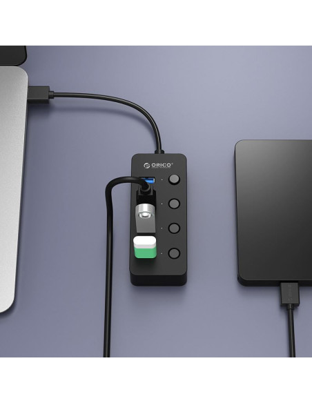 Hub Orico W9PH4-U3 V1 4 Port USB 3.0,W9PH4-U3-V1-BK-PRO