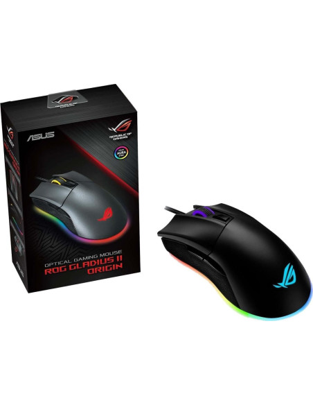 Mouse Gaming ASUS ROG Gladius II Origin negru,90MP00U1-B0UA00