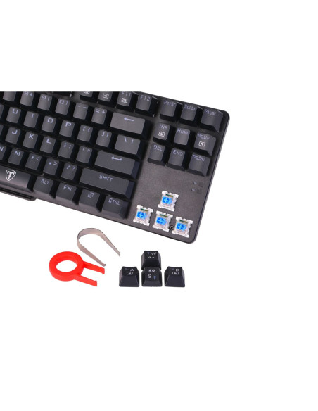 Tastatura mecanica T-Dagger Bora iluminare Ice Blue,T-TGK313
