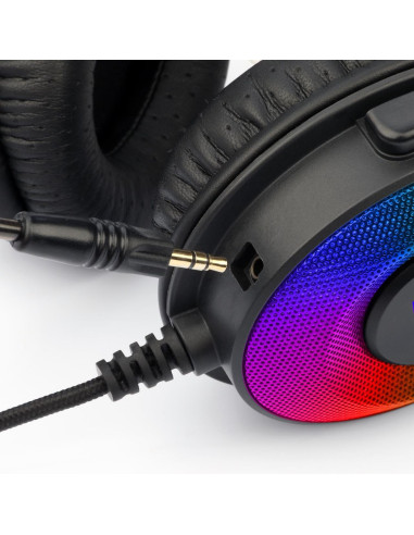 Casti gaming Redragon Pandora negre iluminare RGB,H350RGB-BK