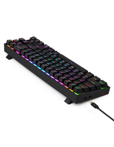 Tastatura gaming wireless si cu fir Redragon Deimos neagra