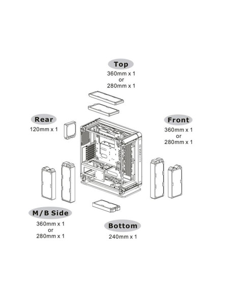 Carcasa Thermaltake Core P6 Tempered Glass Edition