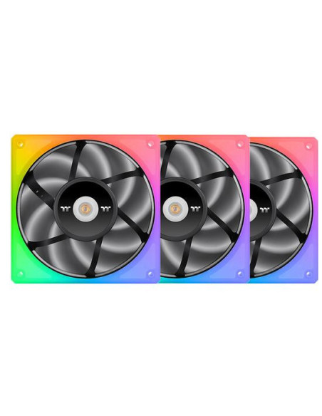 Set 3 ventilatoare Thermaltake Toughfan 12 120mm iluminare