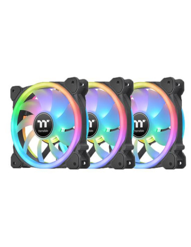 Set 3 ventilatoare Thermaltake Swafan 12 120mm iluminare