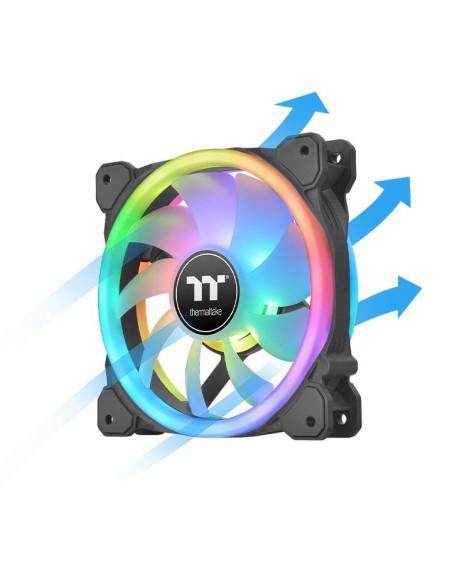 Set 3 ventilatoare Thermaltake Swafan 12 120mm iluminare
