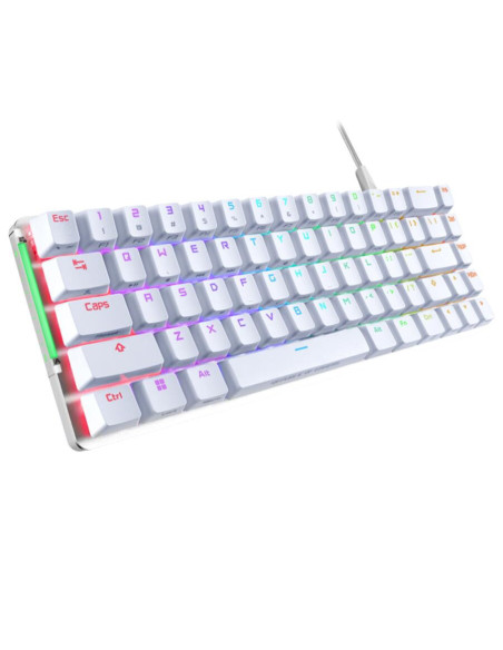 Tastatura gaming mecanica ASUS ROG Falchion Ace alba iluminare