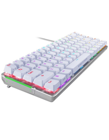 Tastatura gaming mecanica ASUS ROG Falchion Ace alba iluminare