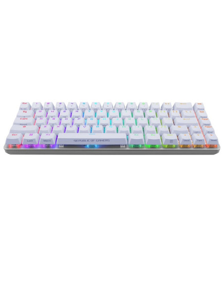 Tastatura gaming mecanica ASUS ROG Falchion Ace alba iluminare