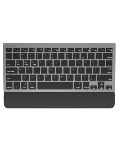 Tastatura bluetooth si wireless Delux K3300D neagra,K3300D-BK-GR