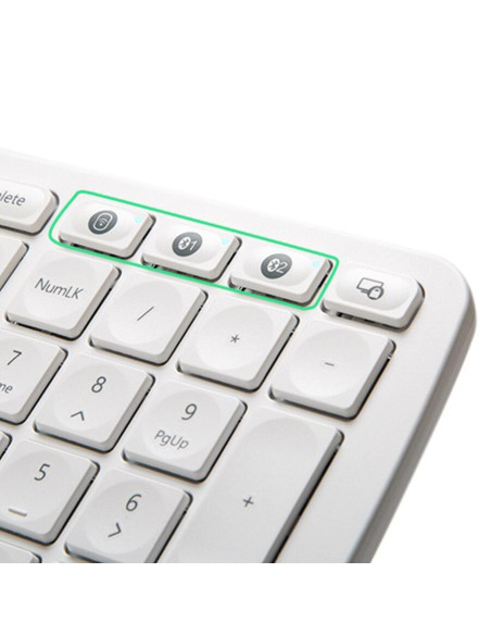 Tastatura bluetooth si wireless Delux GM902A alba,GM902-WH