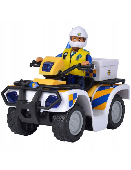 ATV Simba Fireman Sam Police cu figurina Malcolm si