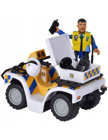 ATV Simba Fireman Sam Police cu figurina Malcolm si