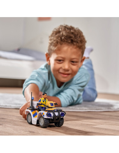 ATV Simba Fireman Sam Police cu figurina Malcolm si