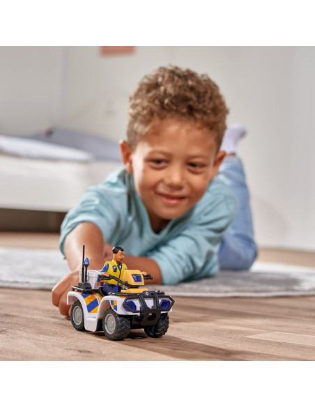 ATV Simba Fireman Sam Police cu figurina Malcolm si