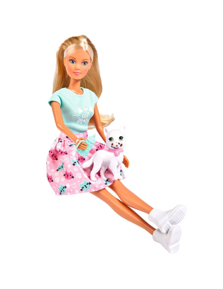 Papusa Simba Steffi Love, Kitty Love 29 cm cu figurina si