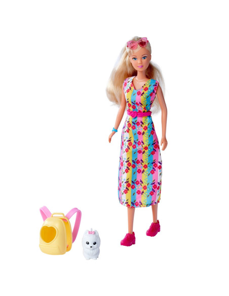 Papusa Simba Steffi Love Go Go Puppy 29 cm cu figurina si