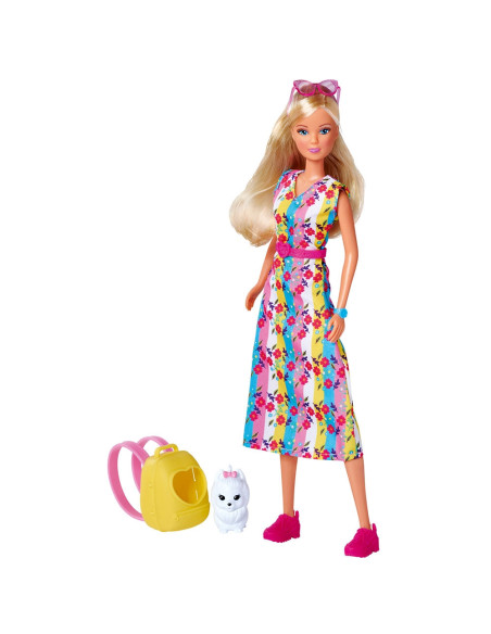 Papusa Simba Steffi Love Go Go Puppy 29 cm cu figurina si