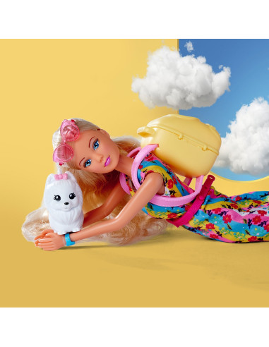 Papusa Simba Steffi Love Go Go Puppy 29 cm cu figurina si