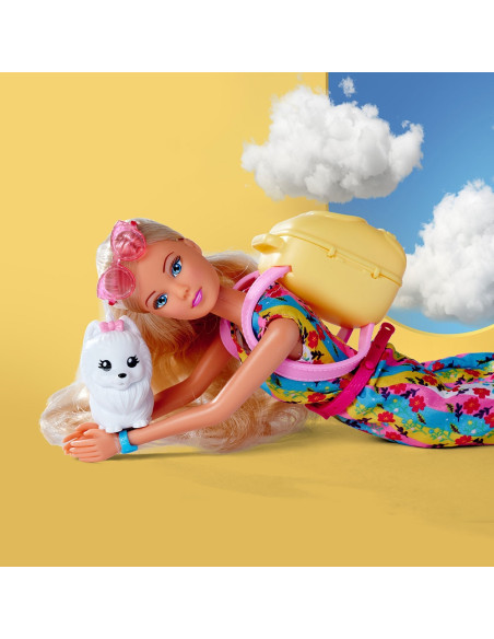 Papusa Simba Steffi Love Go Go Puppy 29 cm cu figurina si