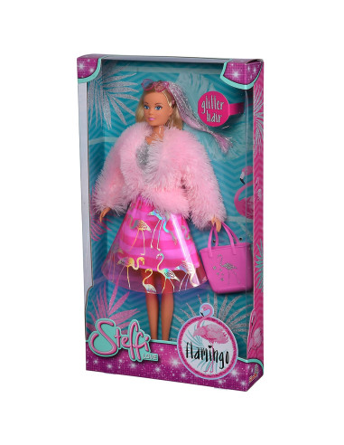 Papusa Simba Steffi Love Flamingo 29 cm cu accesorii,S105733559