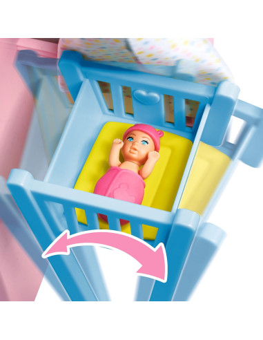 Papusa Simba Steffi Love Newborn Baby Room 29 cm cu figurina si