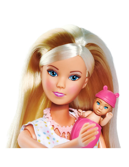 Papusa Simba Steffi Love Newborn Baby Room 29 cm cu figurina si