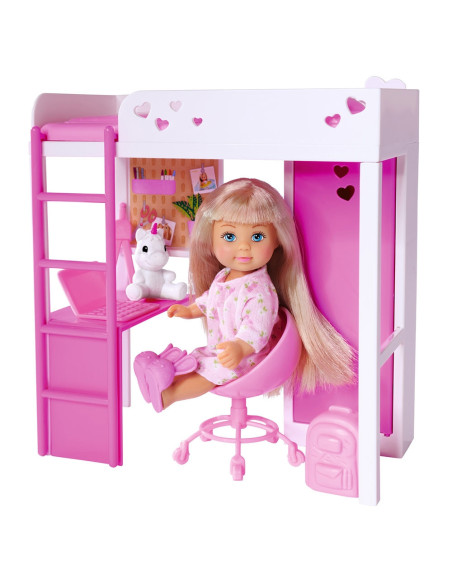 Papusa Simba Evi Love My Room 12 cm cu figurina si