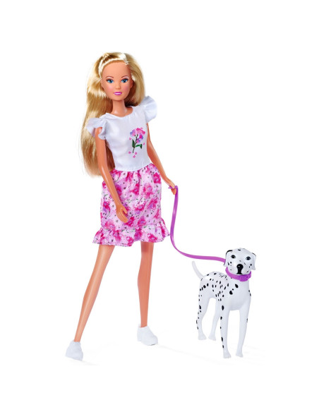 Papusa Simba Steffi Love Cute Walk papusa 29 cm, papusa 12 cm