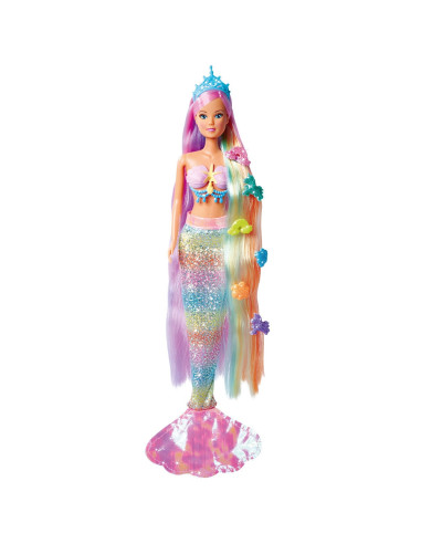 Papusa Simba Steffi Love Rainbow Mermaid 29 cm cu