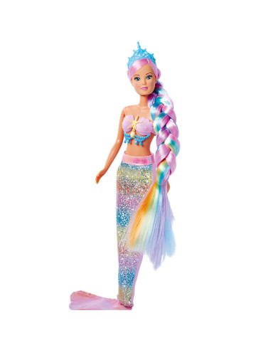 Papusa Simba Steffi Love Rainbow Mermaid 29 cm cu