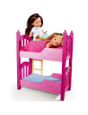 Set Simba Evi Love 2 Floor Bed cu 2 papusi 12 cm si pat