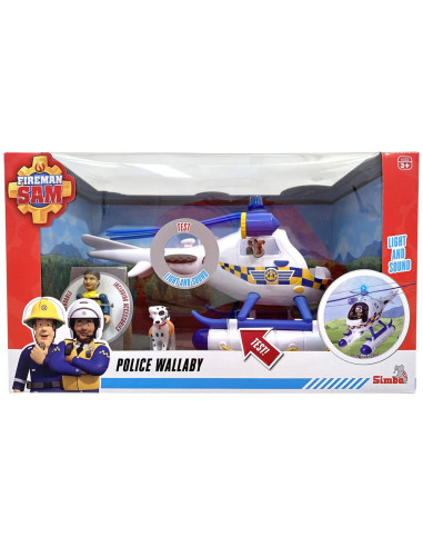 Elicopter Simba Fireman Sam Police Wallaby cu