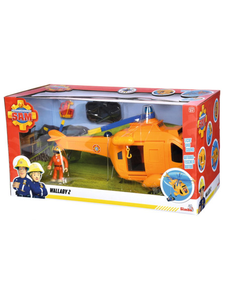 Elicopter Simba Fireman Sam Wallaby II cu figurina si