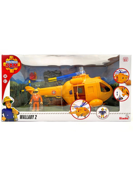 Elicopter Simba Fireman Sam Wallaby II cu figurina si