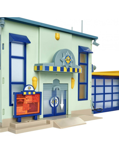 Pista de masini Simba Fireman Sam Police Station cu