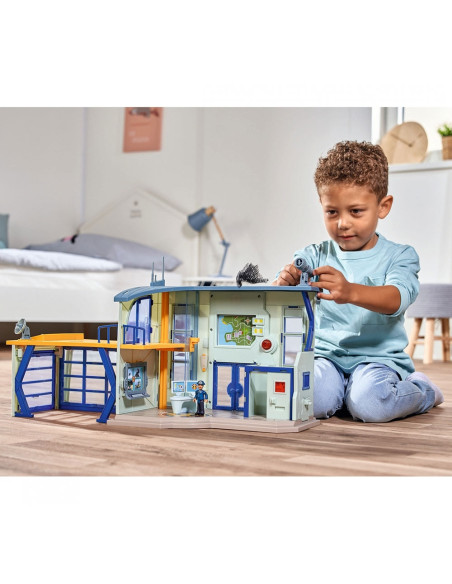 Pista de masini Simba Fireman Sam Police Station cu
