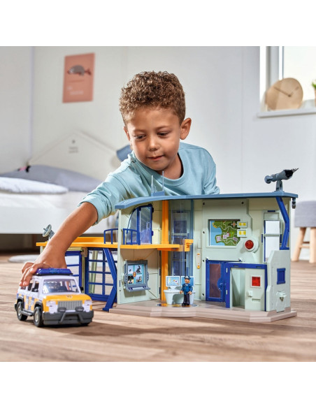 Pista de masini Simba Fireman Sam Police Station cu
