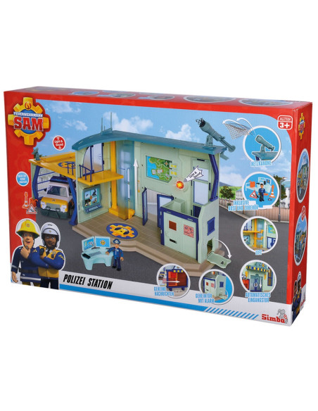 Pista de masini Simba Fireman Sam Police Station cu
