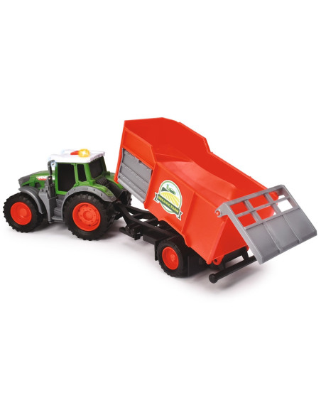 Tractor Dickie Toys Fendt Farm cu remorca,S203734001