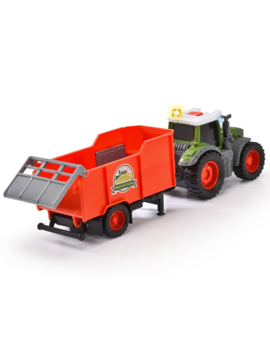 Tractor Dickie Toys Fendt Farm cu remorca,S203734001