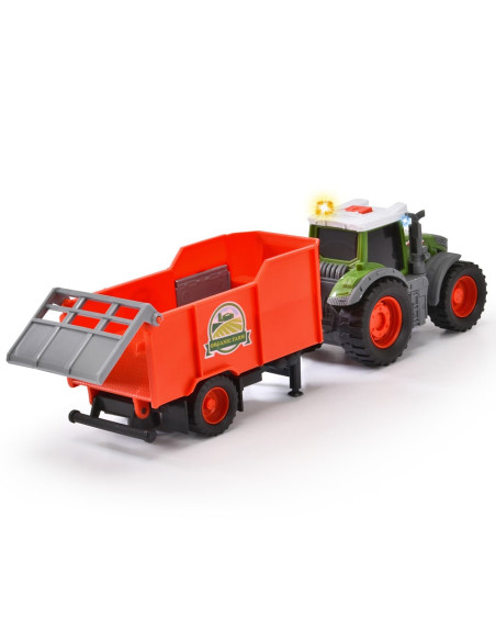 Tractor Dickie Toys Fendt Farm cu remorca,S203734001