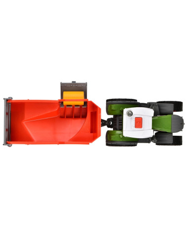 Tractor Dickie Toys Fendt Farm cu remorca,S203734001