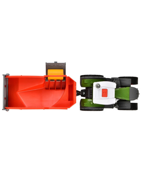 Tractor Dickie Toys Fendt Farm cu remorca,S203734001
