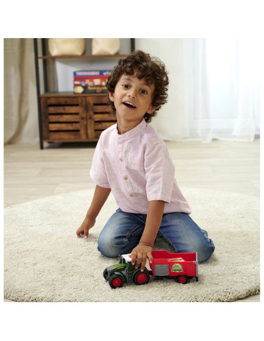 Tractor Dickie Toys Fendt Farm cu remorca,S203734001